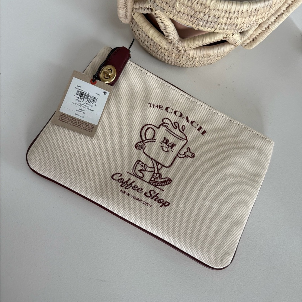Coach Coffee Shop Pouch 🤎